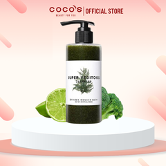 Sữa rửa mặt sủi bọt thải độc chiết xuất rau củ Byvibes Wonder Bath Super Vegitoks Cleanser 300ml - Xanh