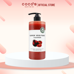 Sữa Rửa Mặt Thải Độc Chiết Xuất Rau Củ Byvibes Wonder Bath Super Vegitoks Cleanser Red 300ml - Đỏ