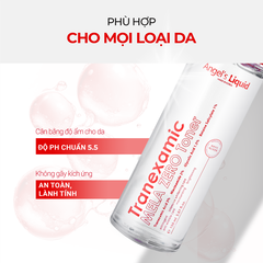 Toner Angel's Liquid Tranexamic Mela Zero Toner, Giảm Thâm Nám Chuyên Biệt, Dưỡng Trắng 150ml - ĐỎ