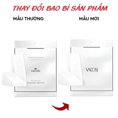 Bông Phấn Ướt Tam Giác Vacosi Pro Wedge Pro Sponge Pro (Bịch 12 Miếng) - PU01