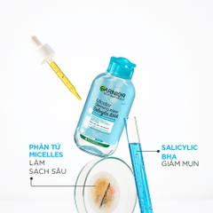 Nước tẩy trang Garnier Cho Da Dầu Mụn Salicylic BHA Micellar 400ml