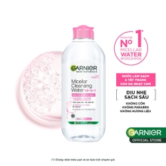 Nước Tẩy Trang Garnier Micellar Cleansing Water For Sensitive Skin Dành Cho Da Nhạy Cảm 400ml