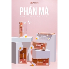 Bảng Phấn Má 3 Ô Habaria 3 Colors Pro Blush Palette 12g