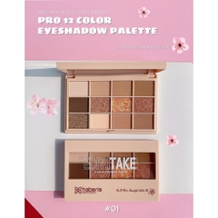 Bảng Phấn Mắt 12 Ô Habaria Color Eyeshadow Palette 12g