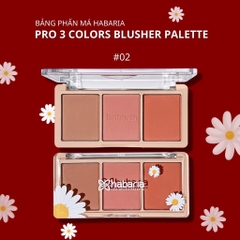 Bảng Phấn Má 3 Ô Habaria 3 Colors Pro Blush Palette 12g