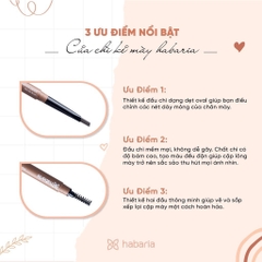 Chì kẻ mày 2 đầu Habaria Pro Eyebrow Pencil 5g
