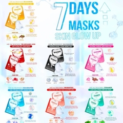 Combo 10 Mặt Nạ Giấy Chăm Sóc Da Toàn Diện Foodaholic Essential Mask (23g x 10)