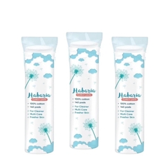 Combo 3 Bông tẩy trang Habaria Cotton Pads Túi Tròn