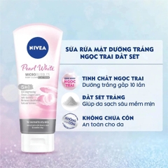 Sữa Rửa Mặt NIVEA  Dưỡng Trắng, Ngừa Mụn, Cấp Ẩm 100g