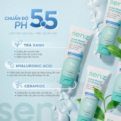 Sữa Rửa Mặt SENZ Làm Sạch Và Sáng Da Facial Wash chuẩn pH - 150ml