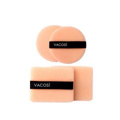 Bông Phấn Khô Vacosi Small Round Puff Tròn (2 miếng) - BP01