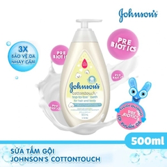 Sữa Tắm Gội Toàn Thân Johnson's Baby Cotton Touch Top-To-Toe Bath Bath For Hair And Body 200ml