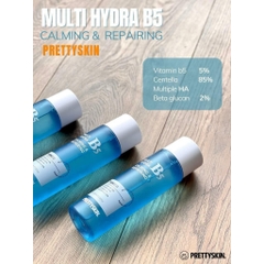 Nước hoa hồng Pretty Skin Multi Hydra B5 Calming & Repairing Toner 205ml