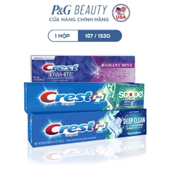 Kem Đánh Trắng Răng Crest 3D White Radiant Mint 107g/ Deep Clean 153g/ Whitening Scope 153g
