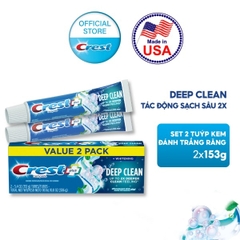 Kem Đánh Trắng Răng Crest 3D White Radiant Mint 107g/ Deep Clean 153g/ Whitening Scope 153g