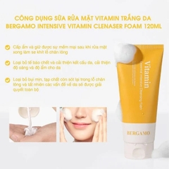 Sữa Rửa Mặt Bergamo Vitamin Intensive Cleanser Foam 120ml - VÀNG