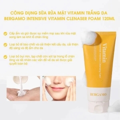 Sữa Rửa Mặt Bergamo  Intensive Cleanser Foam 120ml