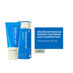 Sữa Rửa Mặt Bergamo Hyranulic Acid Intensive Cleanser Foam 120ml - XANH DƯƠNG