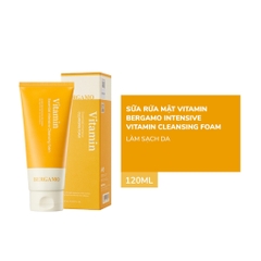 Sữa Rửa Mặt Bergamo Vitamin Intensive Cleanser Foam 120ml - VÀNG