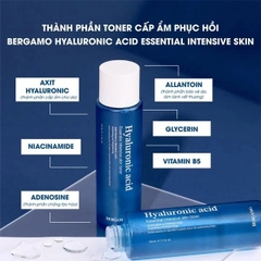 Toner Bergamo Hyaluronic Acid Essential Intensive Toner Cấp Ẩm, Dưỡng Da 210ml - XANH DƯƠNG