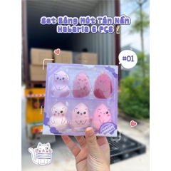 Set 6 Bông Mút Trang Điểm Habaria