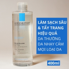 Nước Tẩy Trang La Roche-Posay Micellar Water Ultra Sensitive Skin Nước Tẩy Trang Dành Cho Da Nhạy Cảm 50ml/400ml