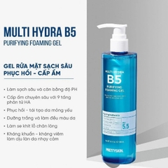 Sữa Rửa Mặt Pretty Skin Multi Hydra B5 Purifying Foaming Gel Dạng Gel Mọi Loại Da 300ml