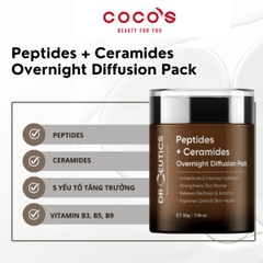 Kem Dưỡng Da Ban Đêm Cấp Ẩm Sâu DrCeutics Peptides + Ceramides Overnight Diffusion Pack 50g