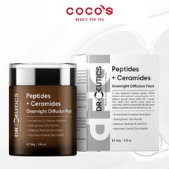 Kem Dưỡng Da Ban Đêm Cấp Ẩm Sâu DrCeutics Peptides + Ceramides Overnight Diffusion Pack 50g