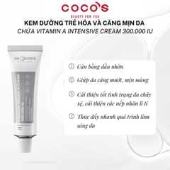 Kem Dưỡng Trẻ Hóa và Căng Mịn Da DrCeutics Vitamin A Intensive Cream 300.000 IU 35g