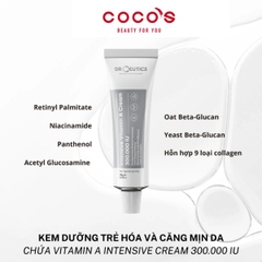 Kem Dưỡng Trẻ Hóa và Căng Mịn Da DrCeutics Vitamin A Intensive Cream 300.000 IU 35g