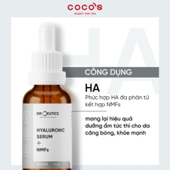 Tinh Chất DrCeutics Hyaluronic Acid + NMFs Serum Cấp Ẩm Và Căng Bóng Da 30ml/100g