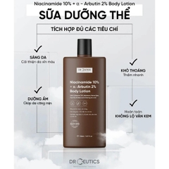 Sữa Dưỡng Thể DrCeutics Niacinamide 10%+ α- Arbutin 2% Body Lotion Dưỡng Trắng Da 150ml/200ml