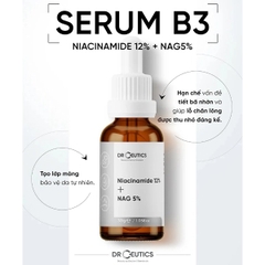 Serum DrCeutics Niacinamide 12%+ NAG 5% Serum Làm Sáng Da, Giảm Thâm Mụn, Kiềm Dầu 30g/100g