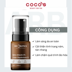 Serum DrCeutics Alpha Arbutin 5% Và Kojic Dipalmitate 2% Serum Làm Sáng Da Mờ Nám 30g