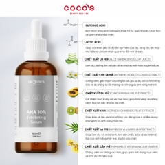 Dung Dịch DrCeutics AHA 10% Exfoliating Serum Dung Dịch Tẩy Da Chết Làm Sáng Và Giảm Lão Hóa Da 30ml/100ml