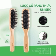 Lược Gỗ Vacosi Hair Brush Lược Tạo Kiểu Cho Nam/Nữ - C04