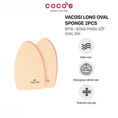 Bông Phấn Ướt Vacosi Long Oval Sponge (2 Cái) - BP18