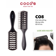 Lược Bán Nguyệt Vacosi For All Hair Types Styling Hairbrush Tạo Kiểu & Phồng Tóc - C08