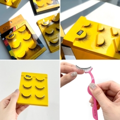 Lông Mi Giả Vacosi 4D Pro Eyelash, Lông Mi Giả Xếp Lớp Đa Tầng, Lông Mi Giả Tự Nhiên - EQ01- ED01- EV01 (3 Đôi)