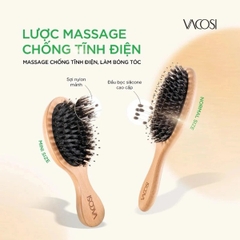 Lược Gỗ Vacosi Travel Hairbrush C01
