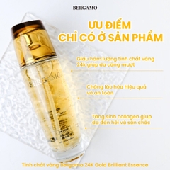 Tinh Chất Vàng Bergamo 24K Gold Brilliant Essence Serum Dưỡng Trắng, Serum Cấp Ẩm 110ml - Vàng