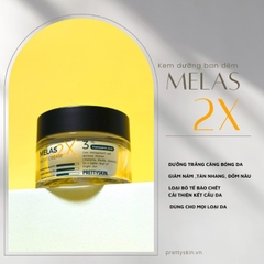 Kem Dưỡng Pretty Skin Melas 2x Night Cream, Kem Dưỡng Ban Đêm Trắng Da, Kem Dưỡng Mờ Thâm Sạm Nám 50ml