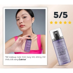 Xịt Khóa Nền Catrice Prime And Fine Multitalent Fixing Spray, Xịt Khóa Nền Giúp Da Mướt Và Ăn Phấn Hơn 50ml