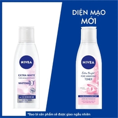Nước Hoa Hồng Nivea Extra Bright Pore Minimising Toner, Toner Hỗ Trợ Dưỡng Trắng Da & Thu Nhỏ Lỗ Chân Lông 200ml