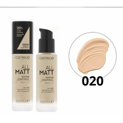 Kem Nền Catrice 18H All Matt Plus Shine Control Make Up Bền Màu Độ Che Phủ Cao 30ml