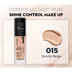 Kem Nền Catrice 18H All Matt Plus Shine Control Make Up Bền Màu Độ Che Phủ Cao 30ml