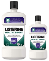 Nước Súc Miệng Listerine Healthy Bright Multi-Action Mouthwash Giúp Răng Trắng Sáng 250ml/750ml