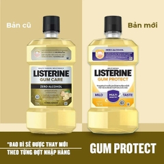 Nước Súc Miệng Listerine Gum Protect Zero Alcohol Mouthwash Cho Nướu Chắc Khỏe Không Cay 250ml/750ml