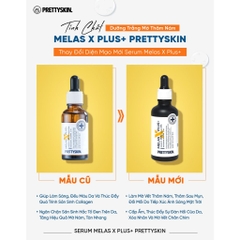 Tinh Chất Dưỡng Trắng Mờ Thâm Nám Prettyskin Melas X Plus Vitamin C 20% Arbutin 4% 30ml